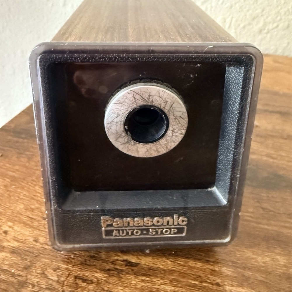 Vintage Panasonic Auto Stop Electric Pencil Sharpener  tested & works